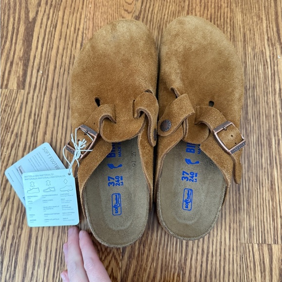 Birkenstock Boston Suede Clogs - Mink 37 - NWOB - Picture 3 of 6